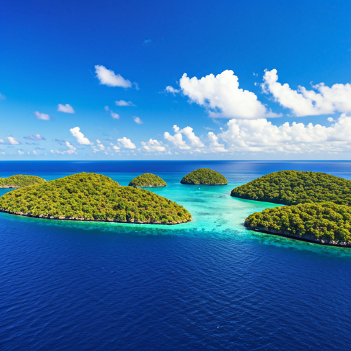 Panoramic view of Wanshan Archipelago